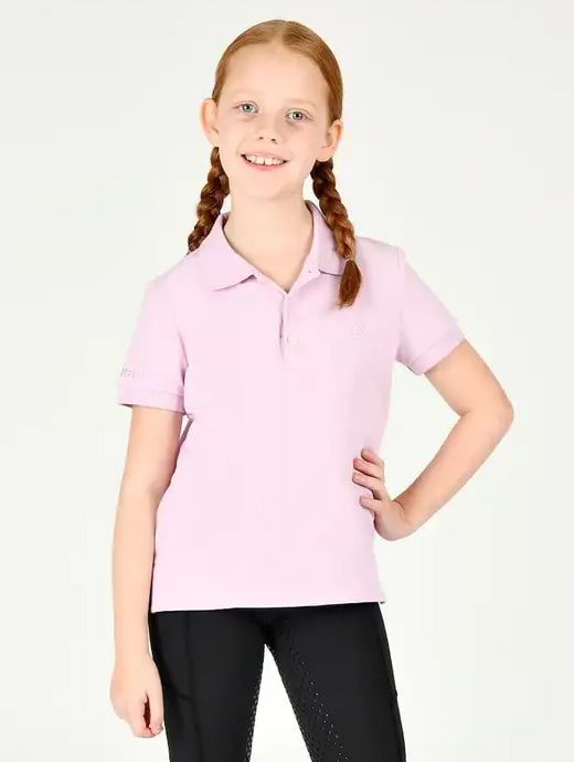 DUBLIN Darcy Short Sleeve Polo Purple Blush