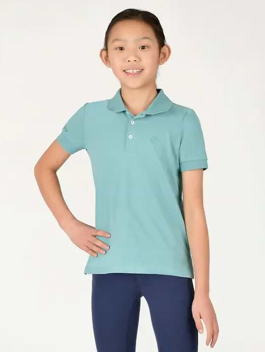 DUBLIN Darcy Short Sleeve Polo Dusty Turquoise