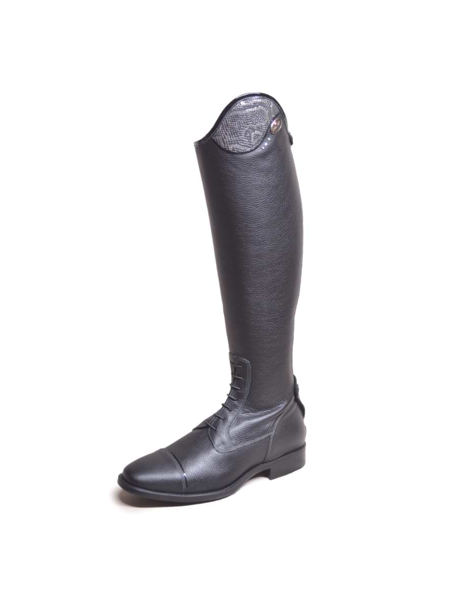 De Niro Tricolore Salentino Tall Riding Boots Quick Black Regal Silver