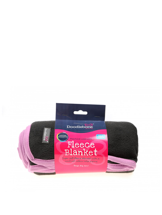 Doodlebone Fleece Blanket Pink