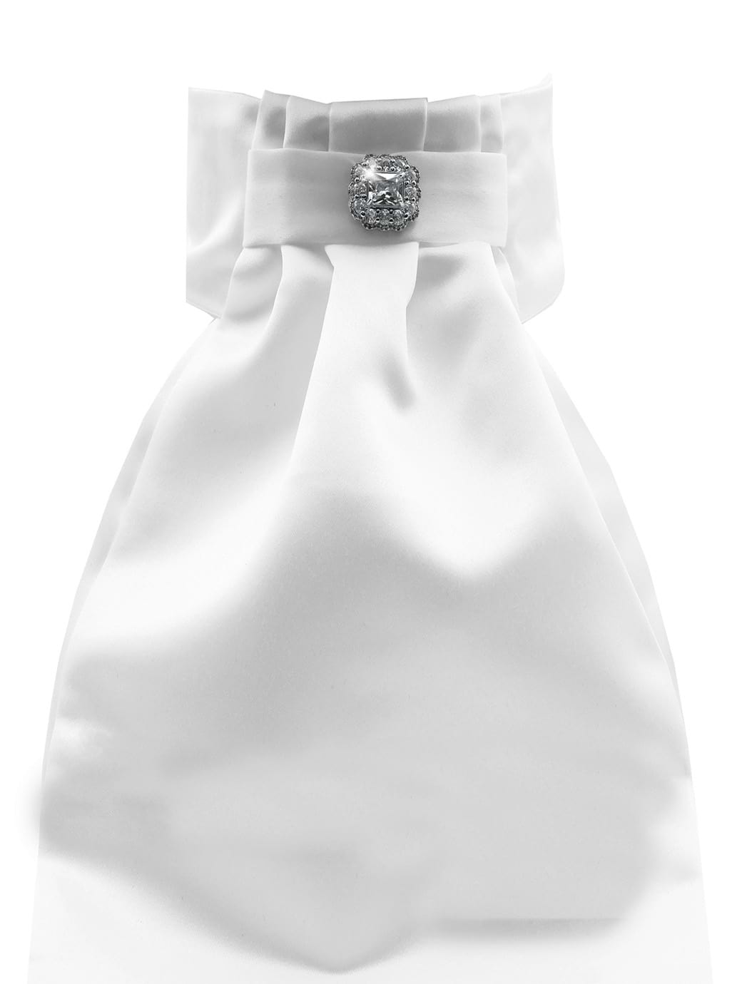 Equetech Deluxe Ready-Tied Stock Radiance White/Crystal
