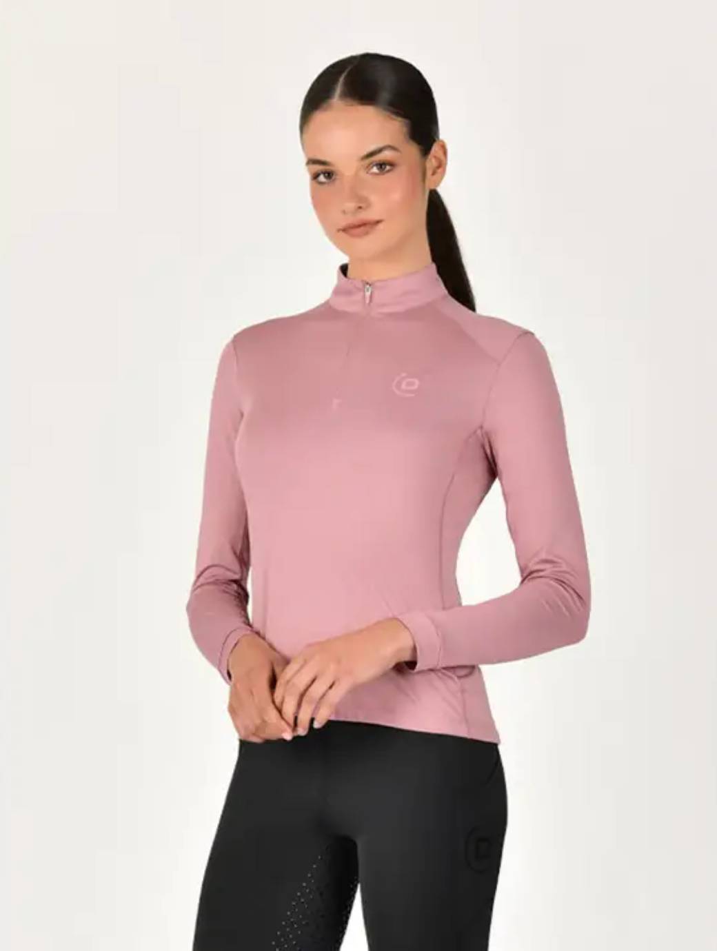 Dublin Breathable Long Sleeve Riding Top Dusty Rose