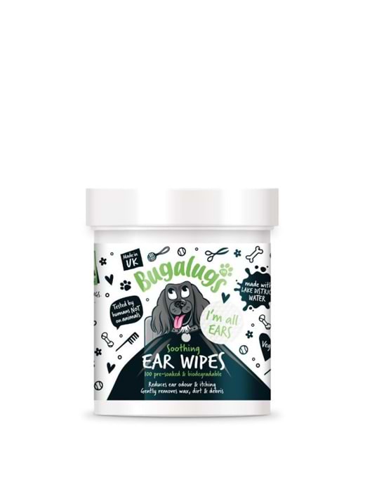 Bugalugs Soothing Ear Wipes 100 Pack 