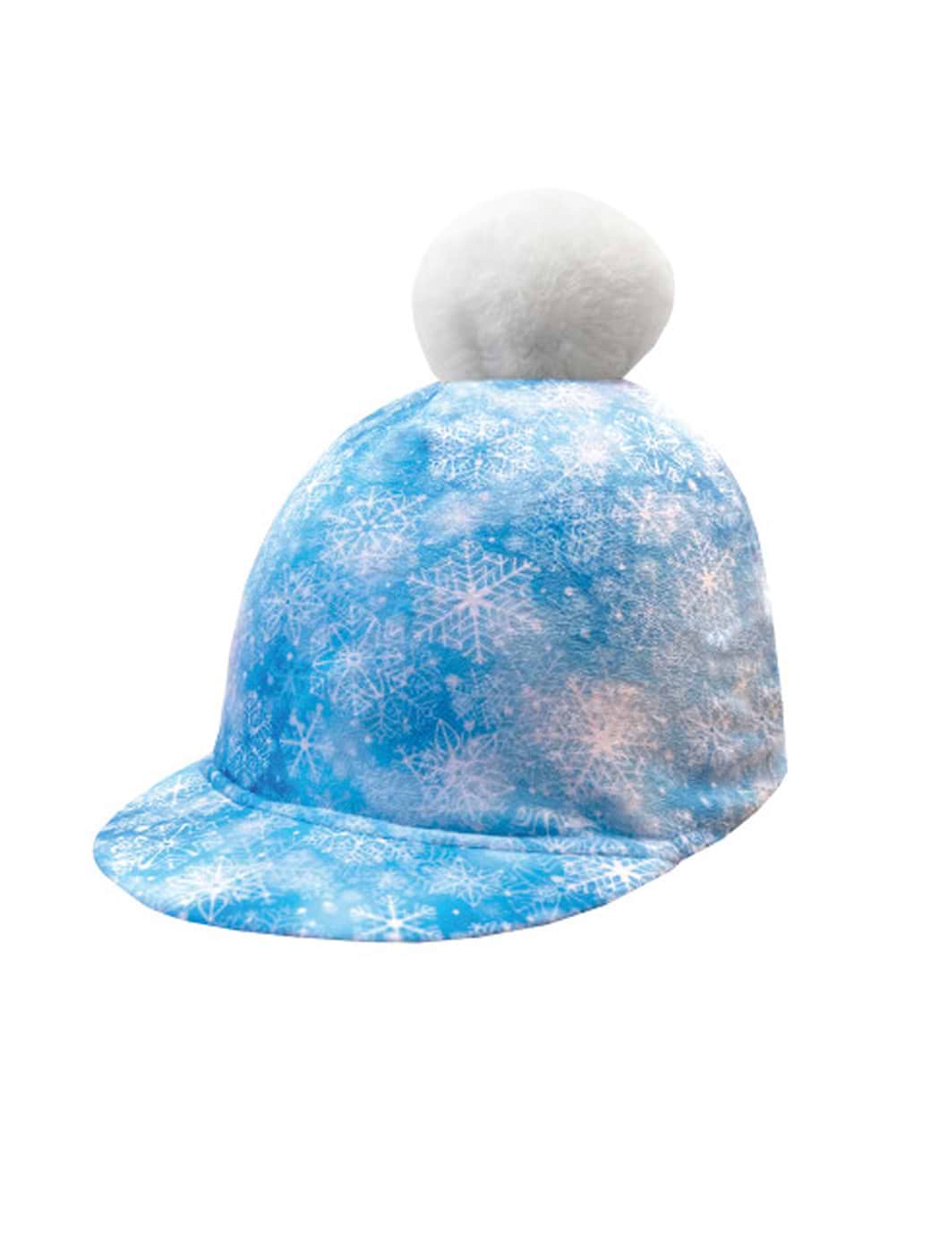 Equetech Childs Fjord Snowflake Hat Silk Lt Blue/White