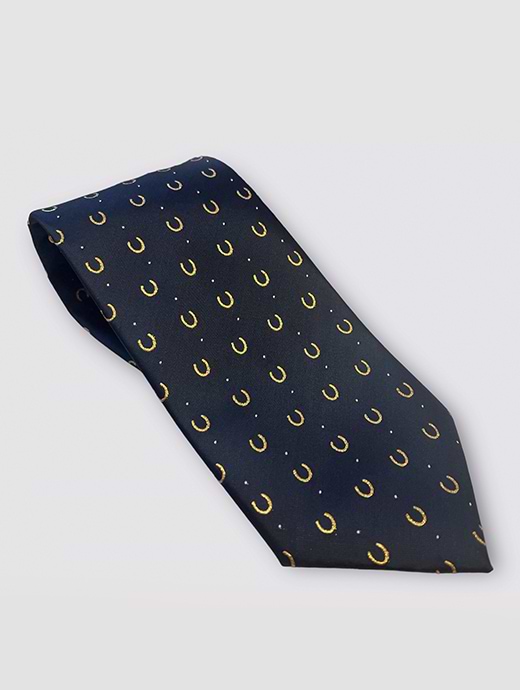 Equetech Junior Horseshoes Show Tie Navy
