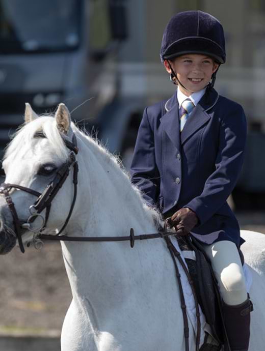 Equetech Junior Jersey Deluxe Competition Jacket Navy | Griggs Equestrian