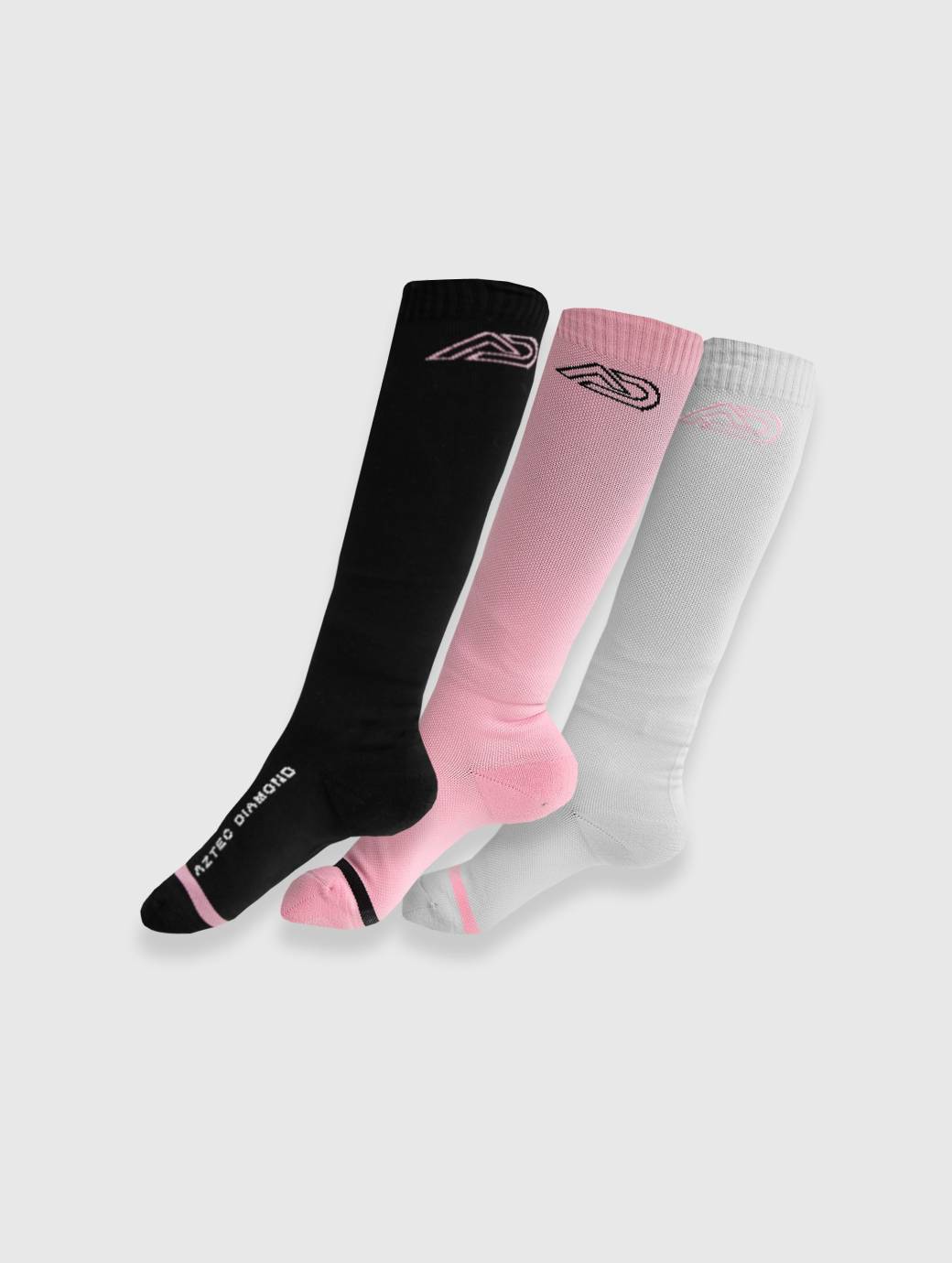 Aztec Diamond Young Rider Pink Capsule Three Sock Pack Mixed