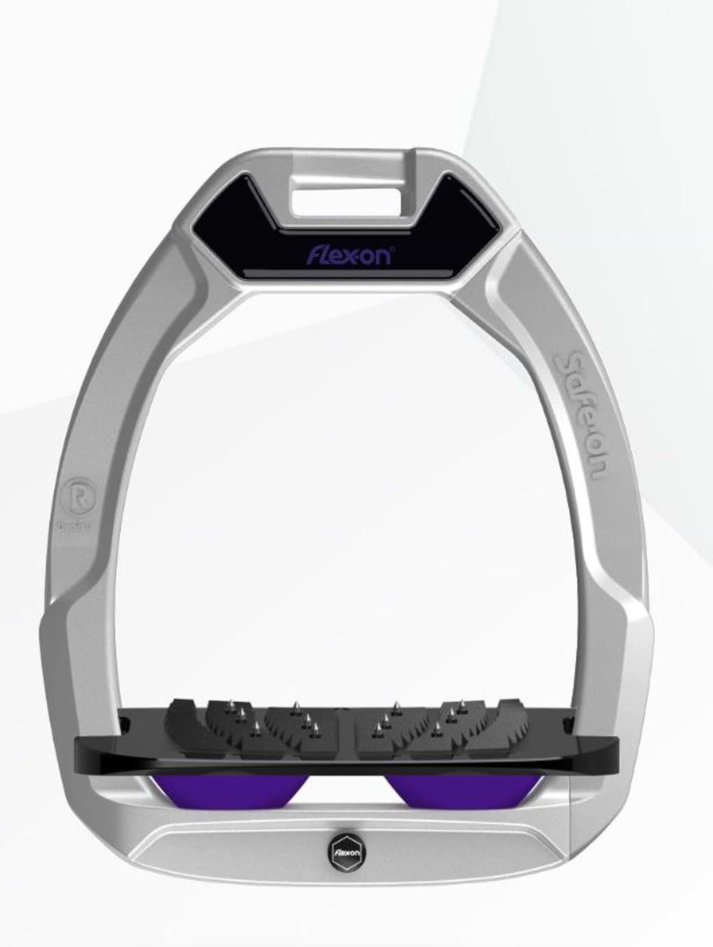 Flex-on Safe-on Stirrup Grey/Purple IUG