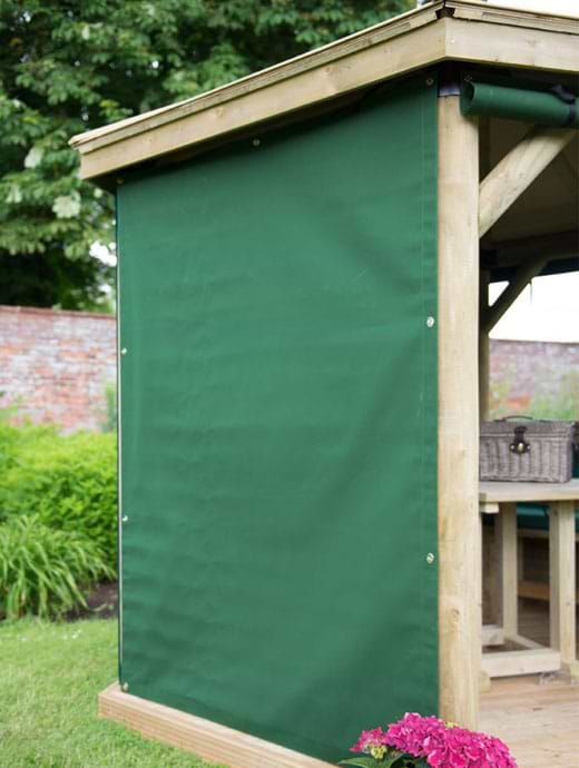 Forest Garden Hexagonal Green Curtains to Fit 3.6m Gazebo