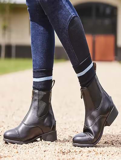 Dublin Foundation Zip Paddock Boots II Black