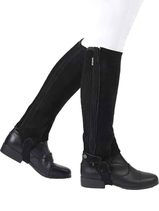 DUBLIN Suede Half Chaps II Black Child