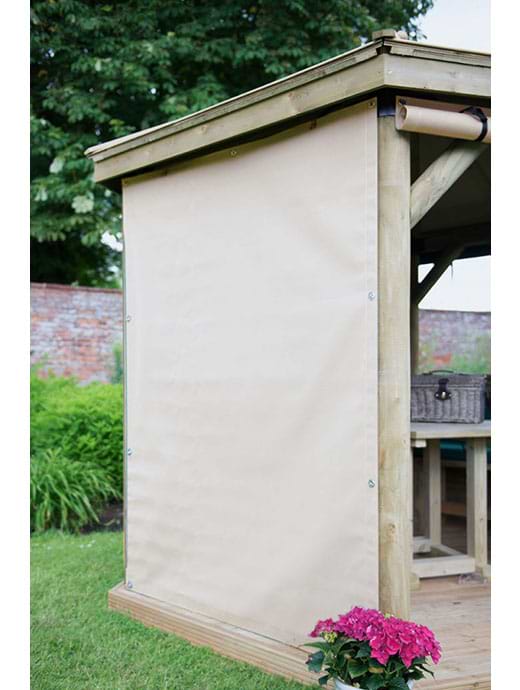 Forest Garden Hexagonal Cream Curtains to Fit 3.6m Gazebo