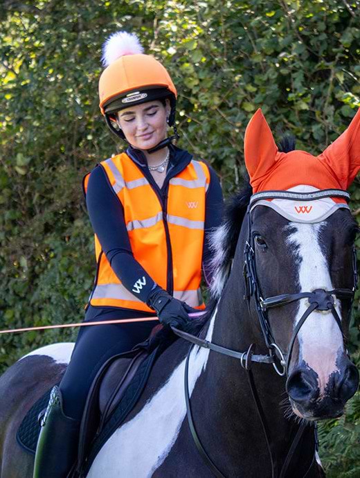 Woof Wear Young Rider Hi Vis Riding Vest Orange