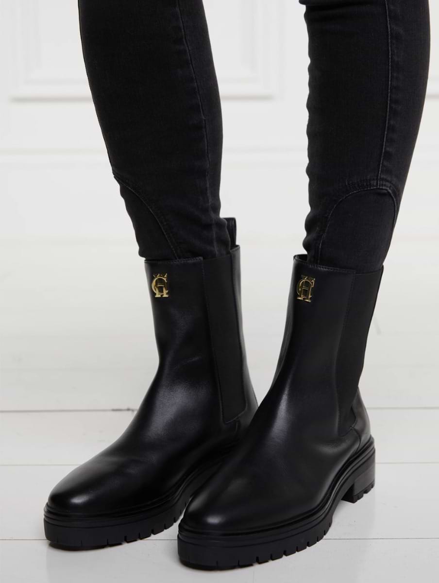 Holland Cooper Astoria Ankle Boot Black