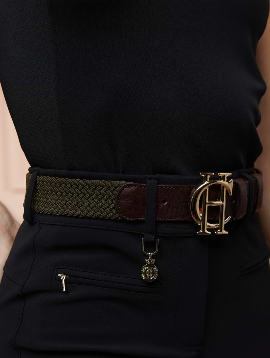 Holland Cooper HC Heritage Belt Forest Green Griggs Equestrian