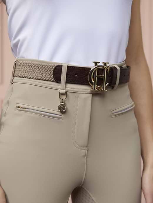 Holland Cooper HC Heritage Belt Black Taupe Griggs Equestrian