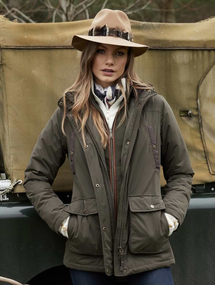 Holland Cooper Stamford Country Coat Khaki