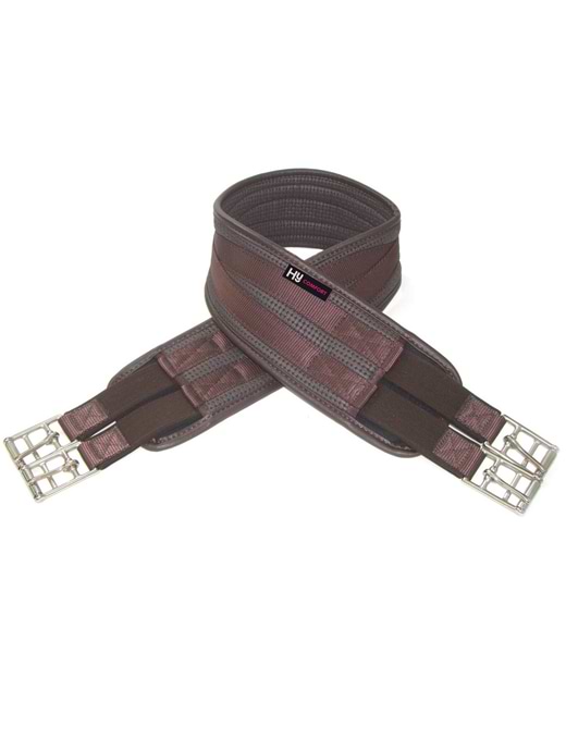 Hy Comfort Waffle Elasticated Girth Brown