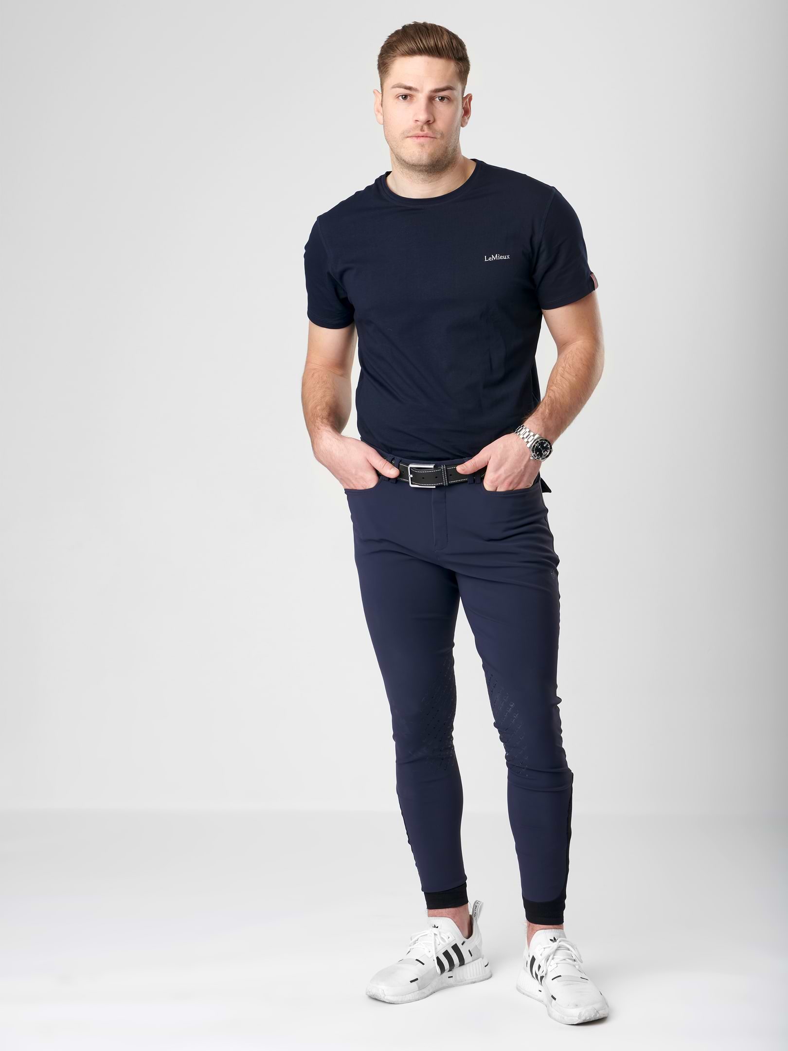 LeMieux Mens Breeches Navy