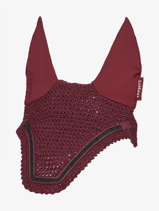 LeMieux Crystal Fly Hood Burgundy