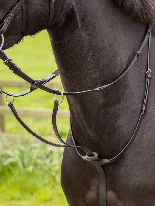 LeMieux Arika Running Martingale Black/Silver