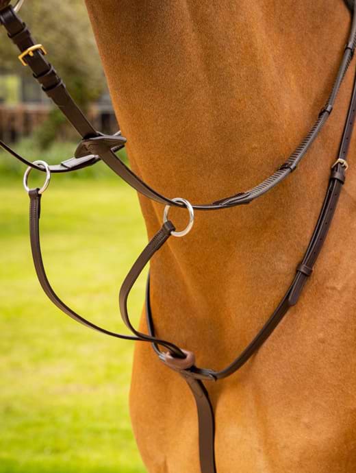  LeMieux Arika Running Martingale Brown/Silver