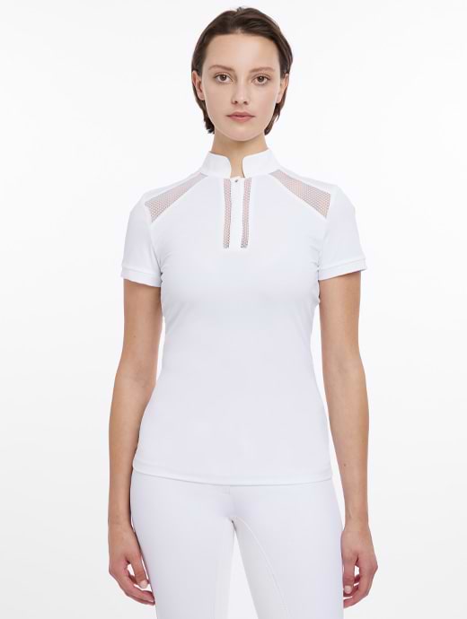 LeMieux Camille Short Sleeve Show Shirt White