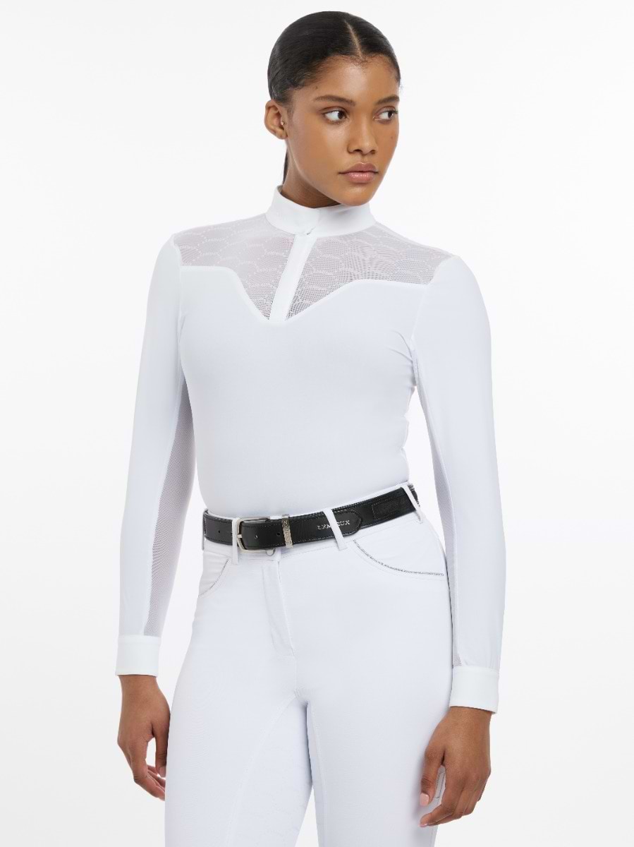 LeMieux Emily Long Sleeve Show Shirt White