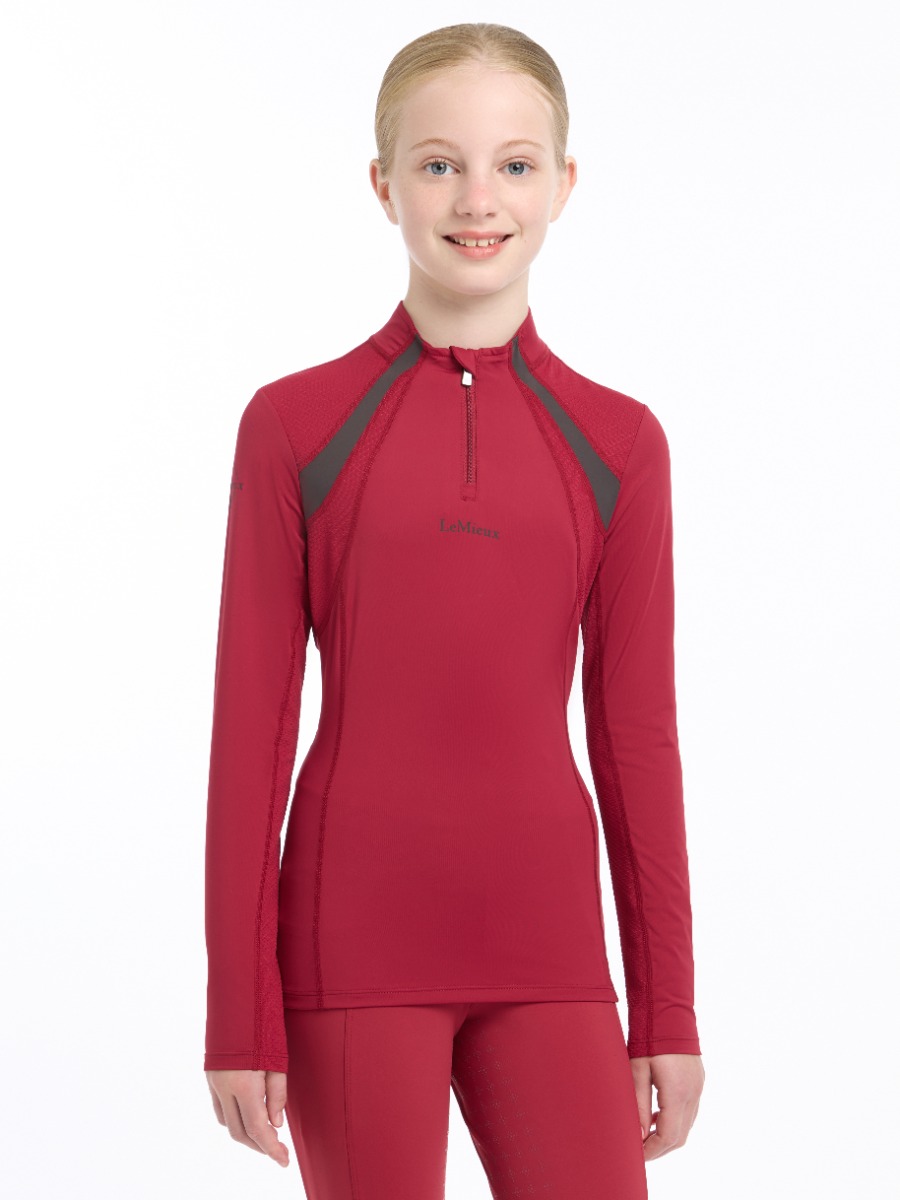 LeMieux Young Rider Mia Mesh Base Layer Ember