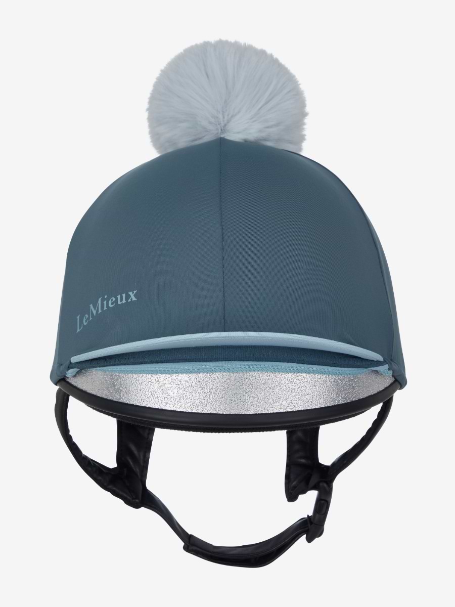 LeMieux Pom Hat Silk Petrol