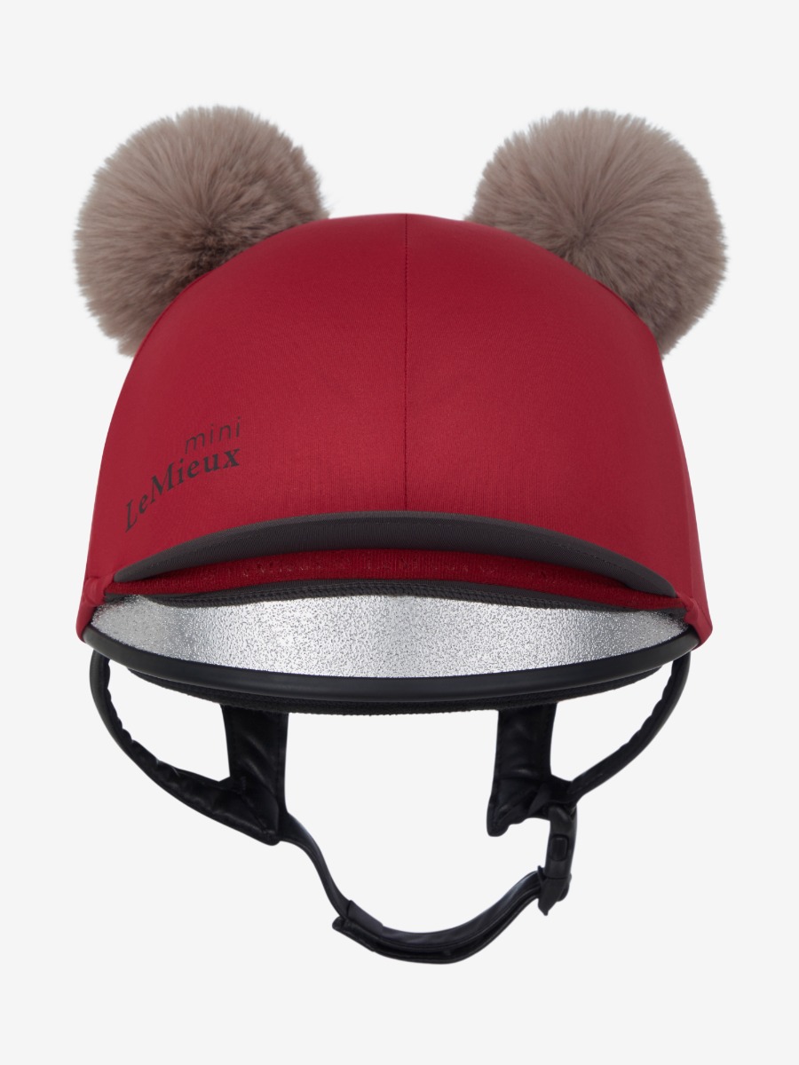 LeMieux Mini Double Pom Hat Silk Ember