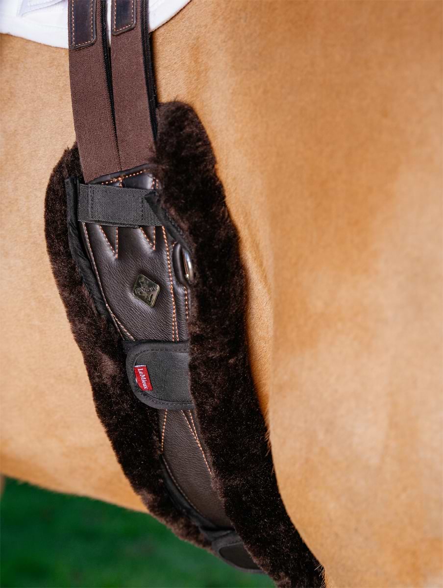 LeMieux Merino+ Anatomic Jumping Girth Cover Brown