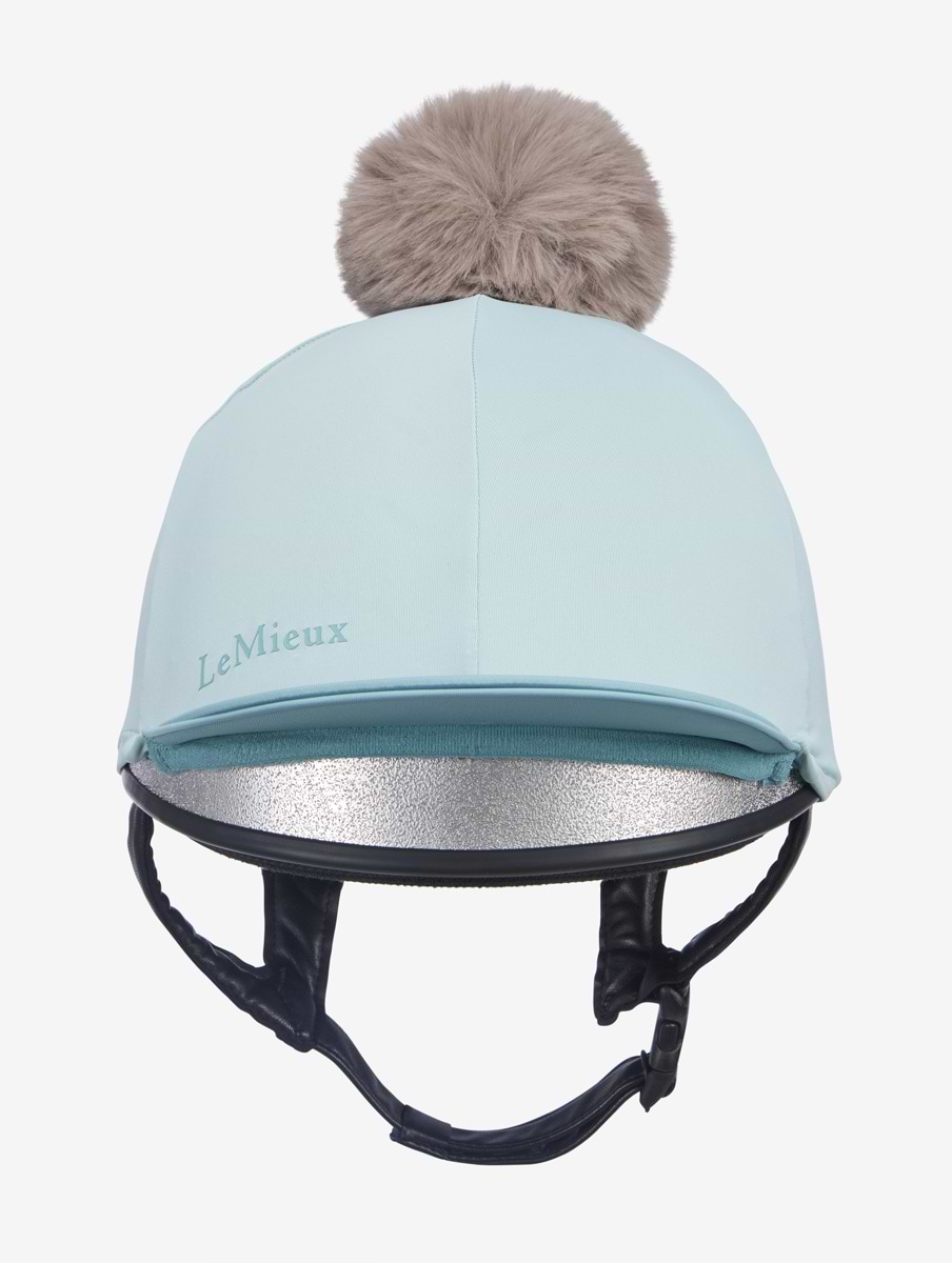 LeMieux Pom Hat Silk Aqua/Lagoon
