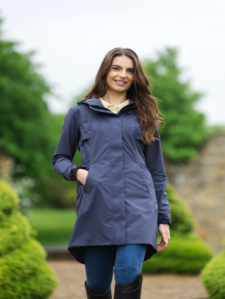 LeMieux Grace Long Rain Jacket Dusk Blue
