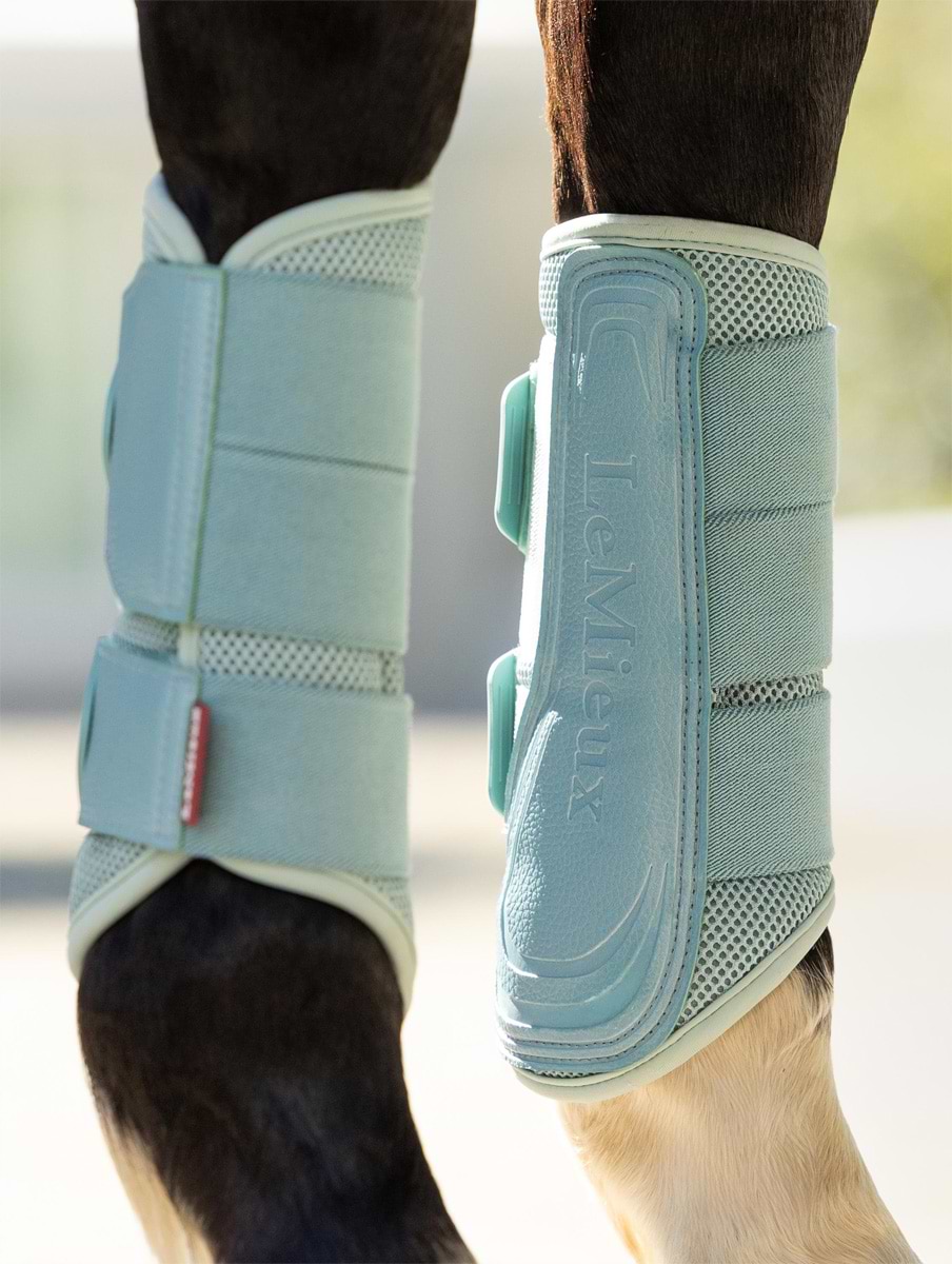 LeMieux Arika Mesh Brushing Boots Aqua