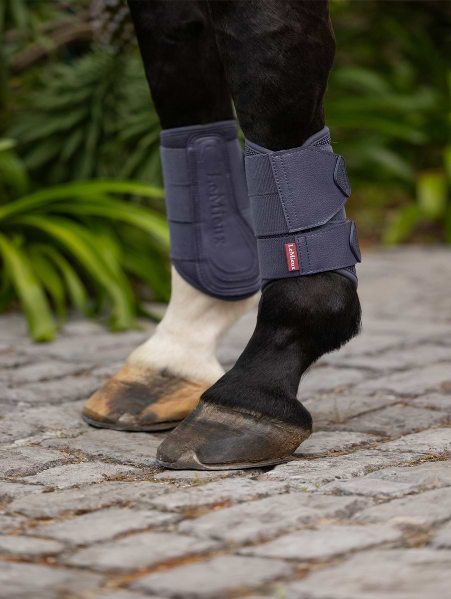 LeMieux Arika Mesh Brushing Boots Dusk Blue