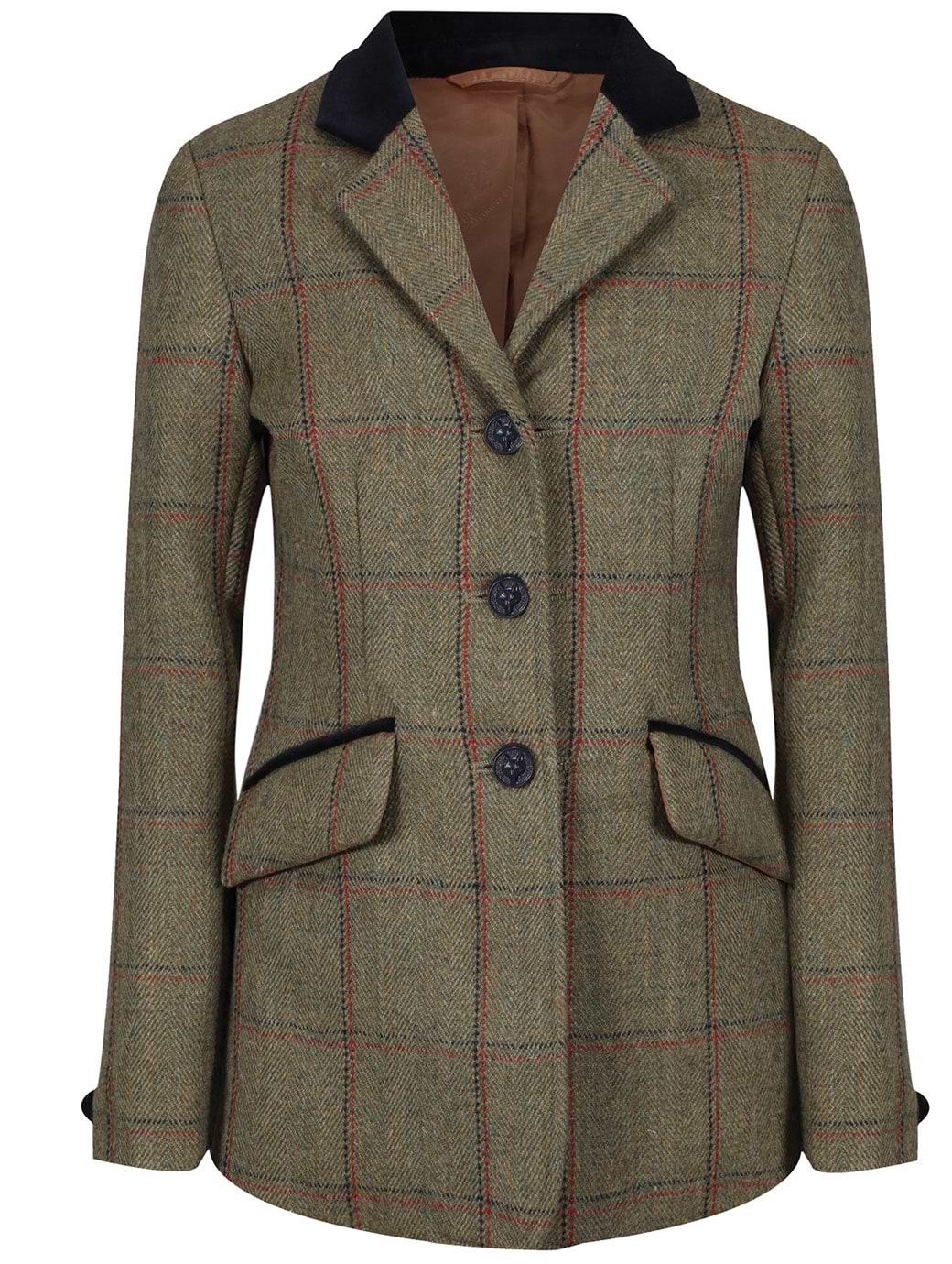 Equetech Child's Launton Deluxe Tweed Jacket Green