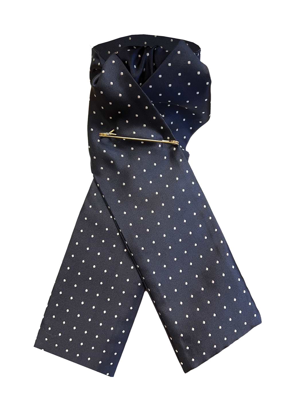 Equetech Junior Ready-Tied Stock Navy/White