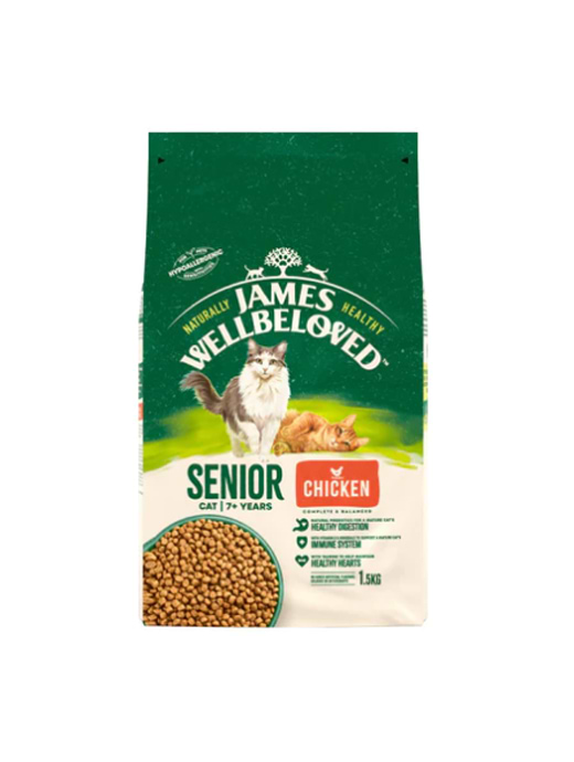 James Wellbeloved Senior Chicken Cat Food 1.5KG