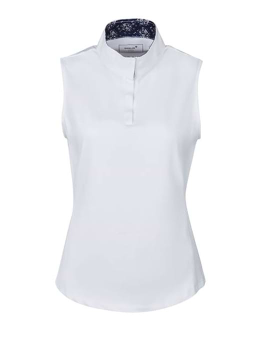 Dublin Ria Sleeveless Competition Shirt White