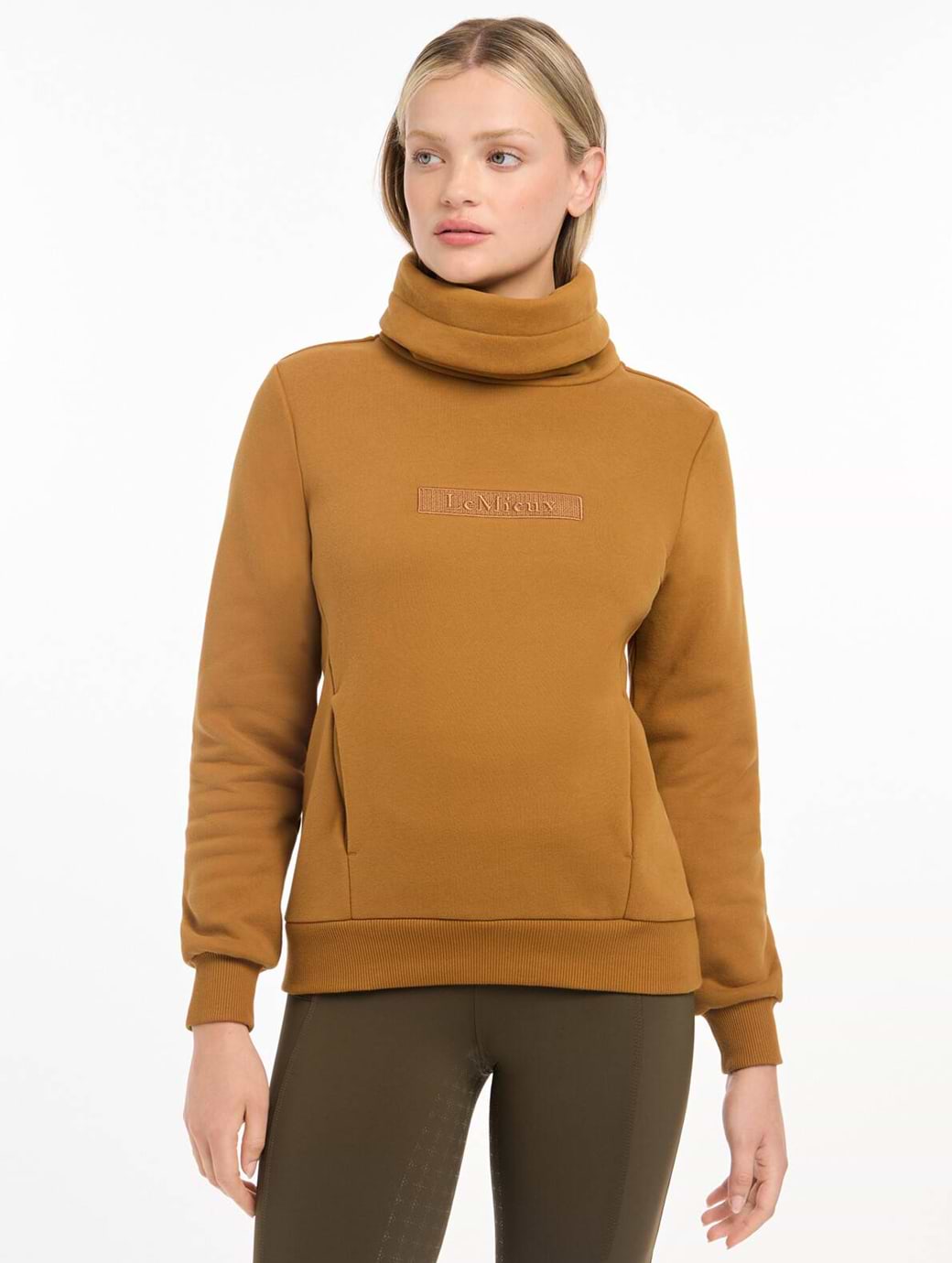 LeMieux Adele Funnel Neck Sweat Ginger