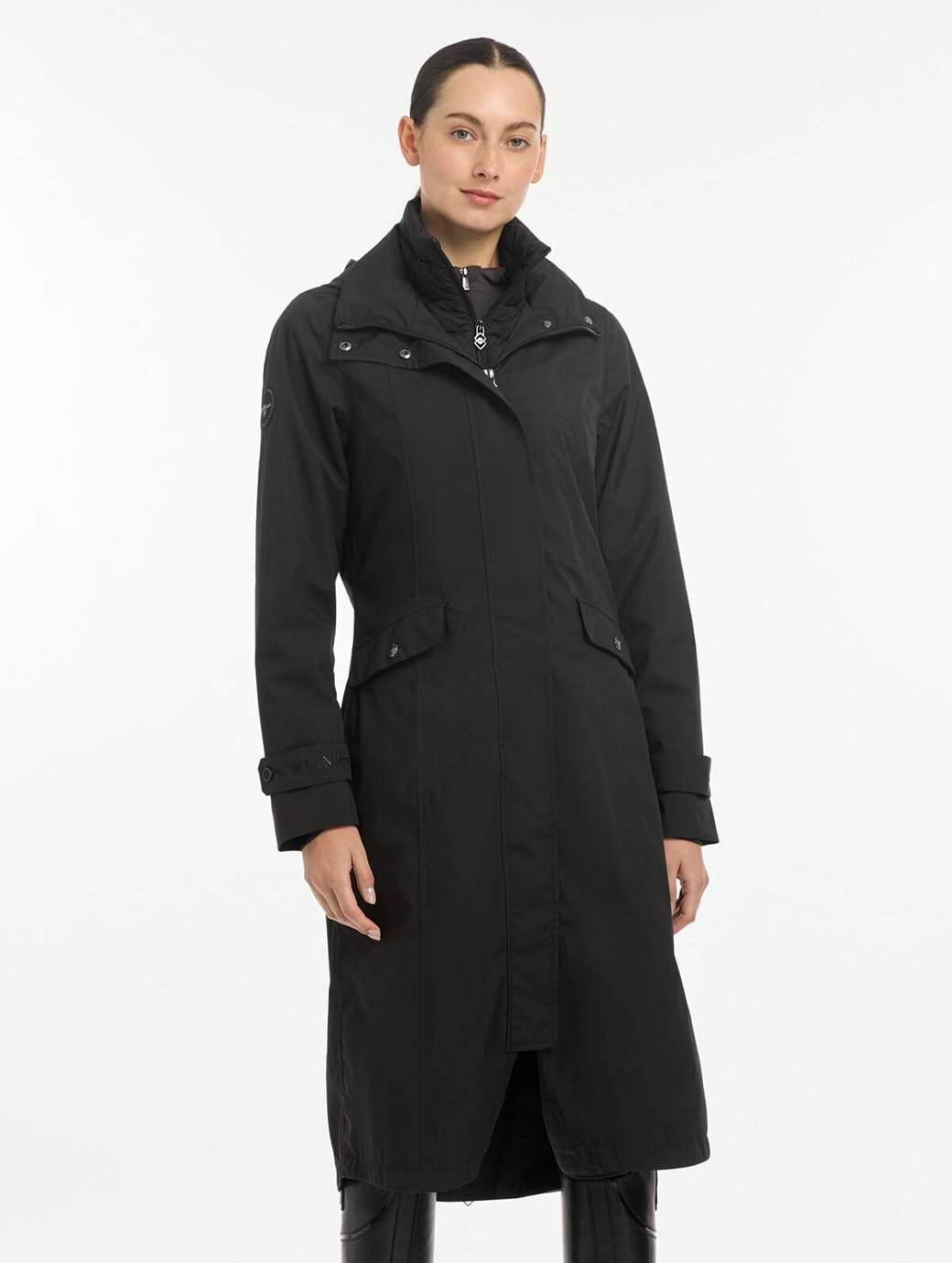 LeMieux Amelie Waterproof Lightweight Riding Coat Black