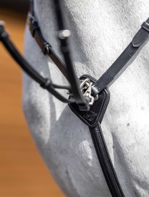 LeMieux Breastplate (D-Ring Attachment) Black/Silver
