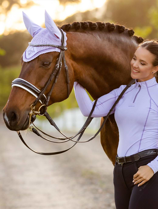 LeMieux Classic Fly Hood Wisteria | Griggs Equestrian
