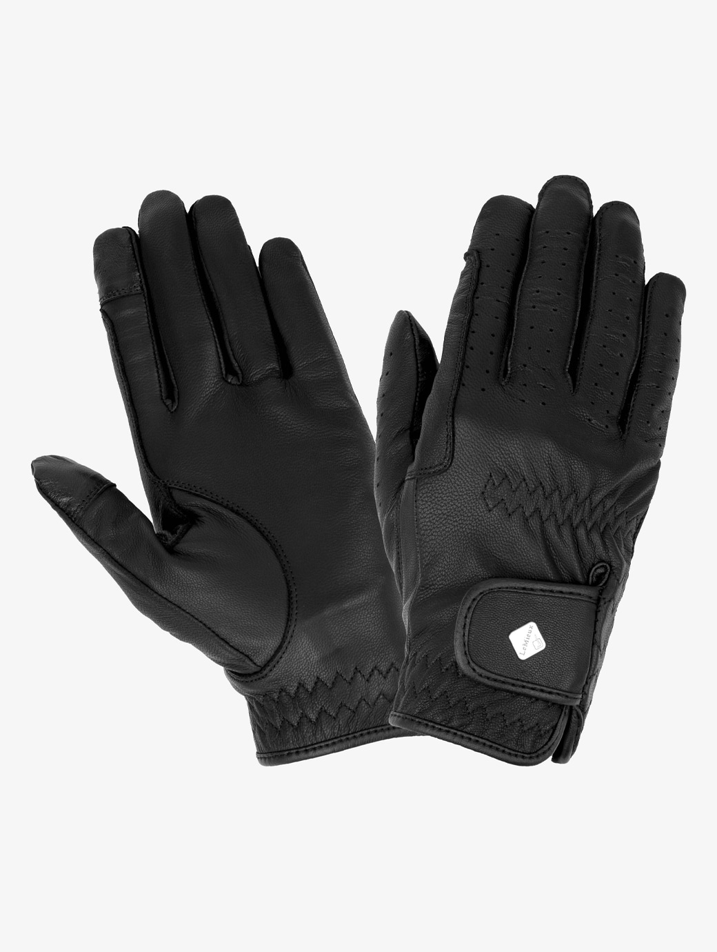 LeMieux Classic Leather Riding Gloves Black