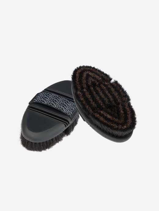 LeMieux Flexi Horse Hair Body Brush Black