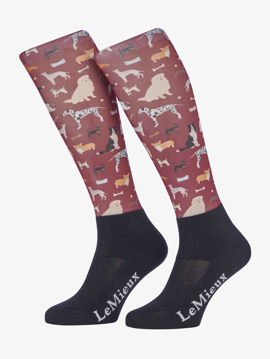 LeMieux Footsie Socks Junior Ember Dogs