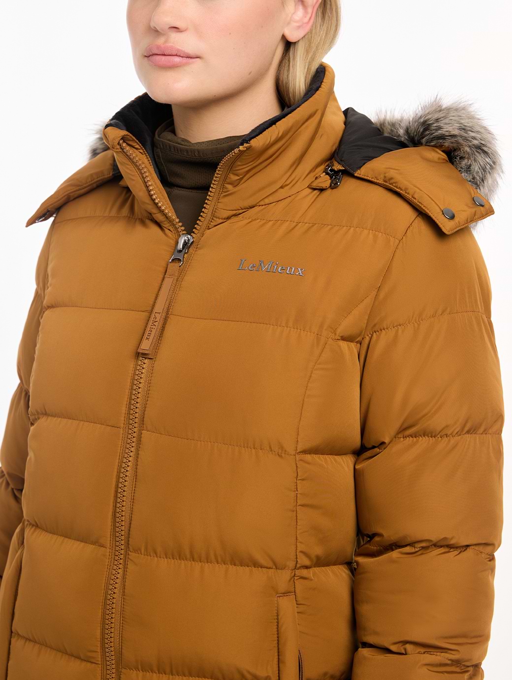 LeMieux Harper Longline Puffer Coat Ginger Griggs Equestrian