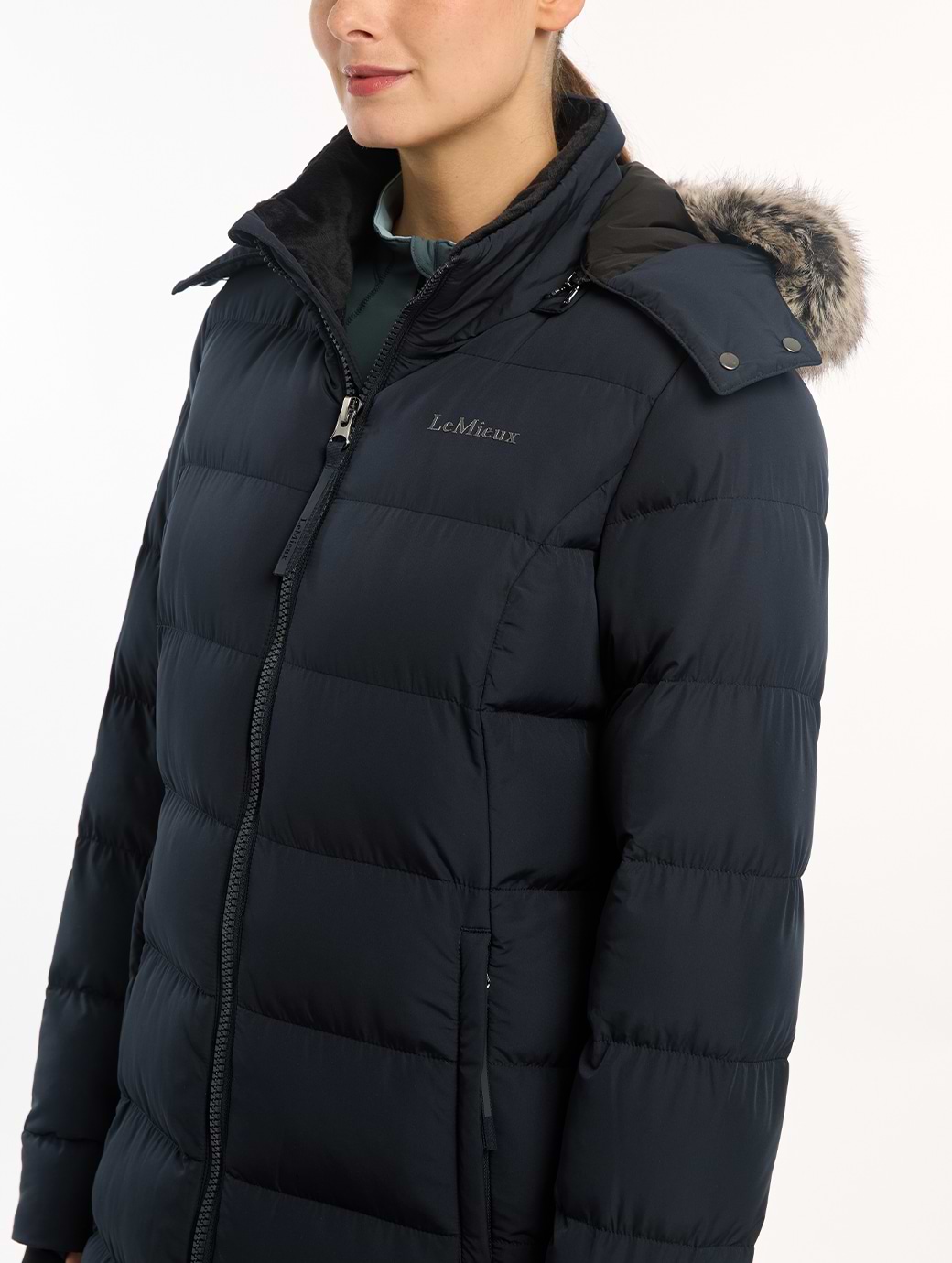 LeMieux Harper Longline Puffer Coat Navy Griggs Equestrian