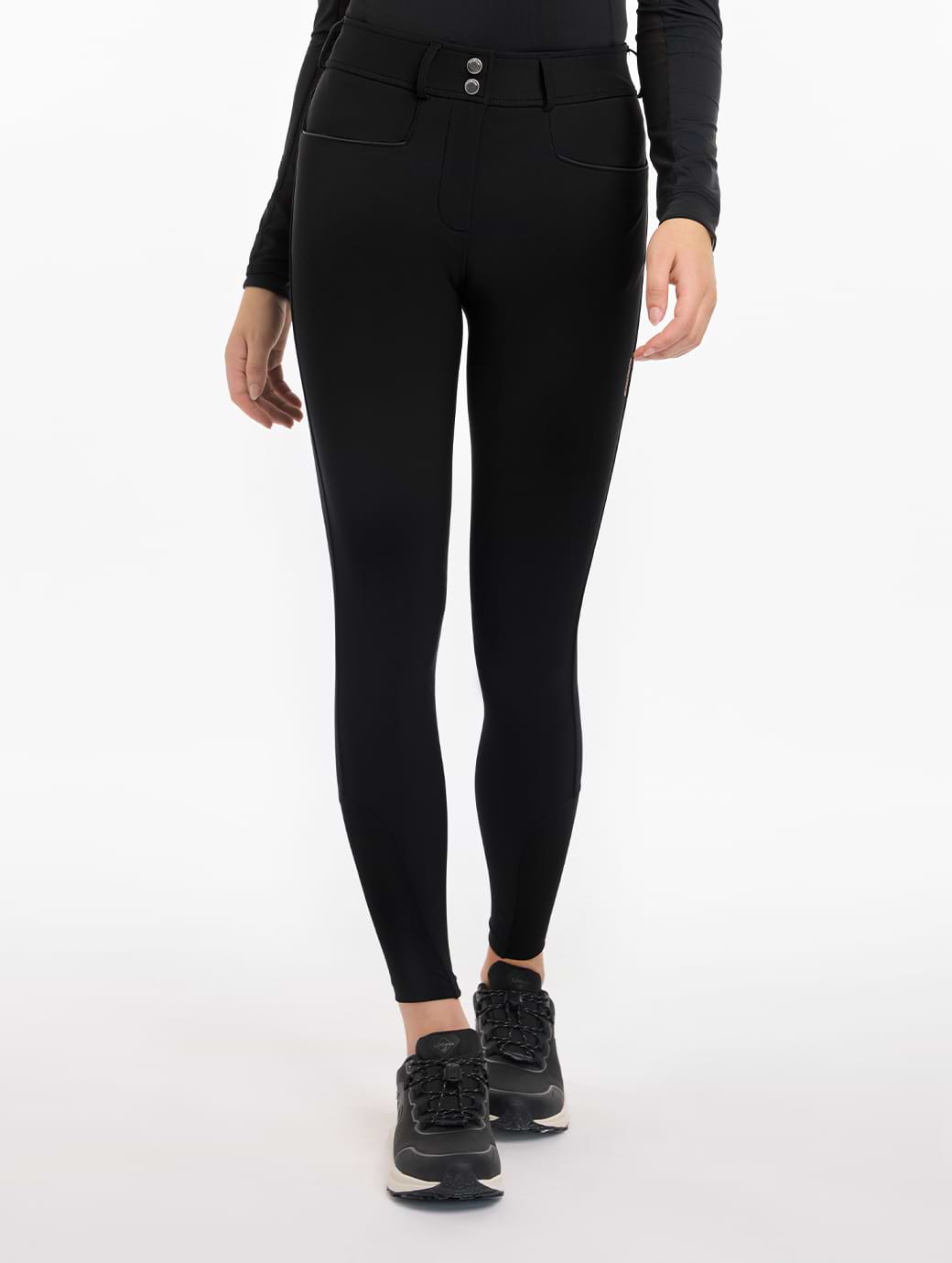 LeMieux Isabelle Knee Grip Breeches Black
